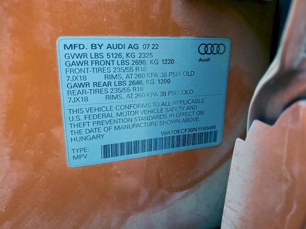 2022 AUDI Q3 S Line quattro Premium
