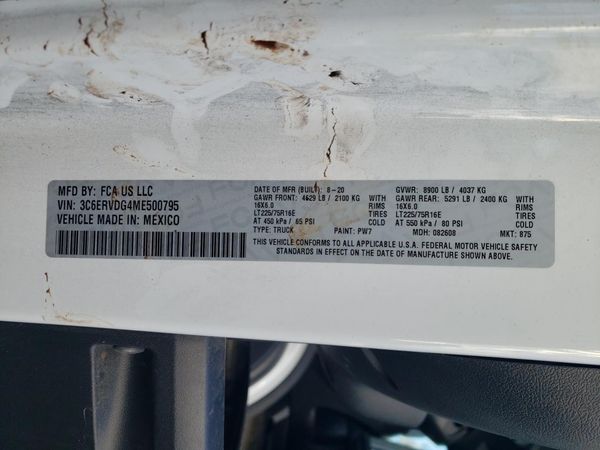 2021 RAM PROMASTER 2500