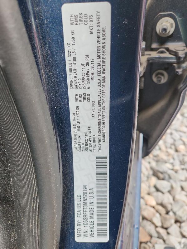 2021 RAM 1500