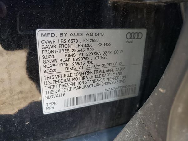 2017 AUDI Q7