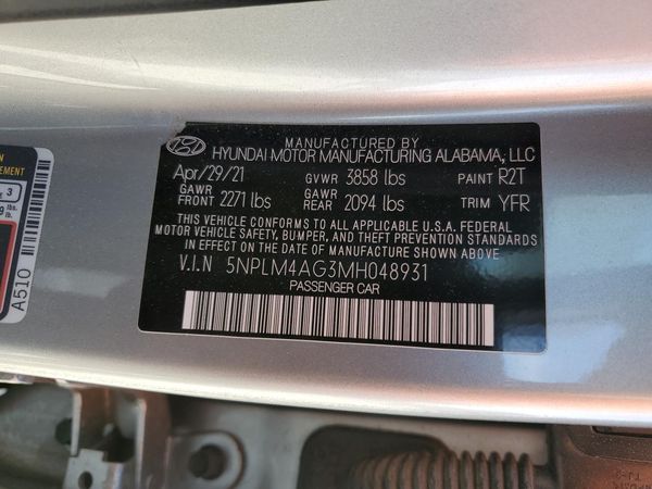 2021 HYUNDAI ELANTRA