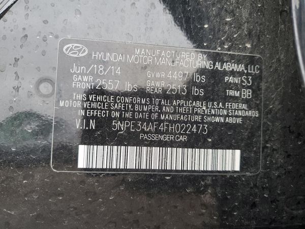 2015 HYUNDAI SONATA