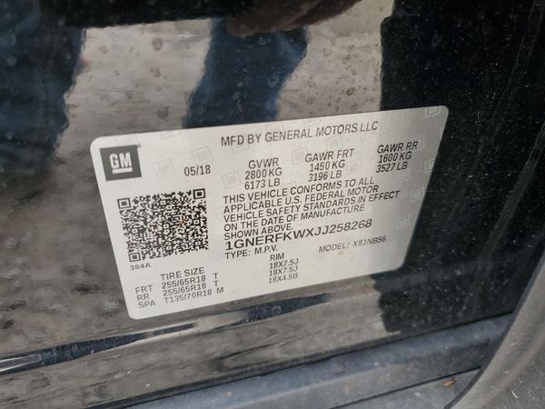 2018 CHEVROLET TRAVERSE LS