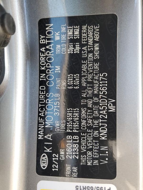 2013 KIA SOUL All Trims