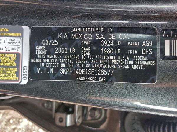 2025 KIA K4 LX, LXS