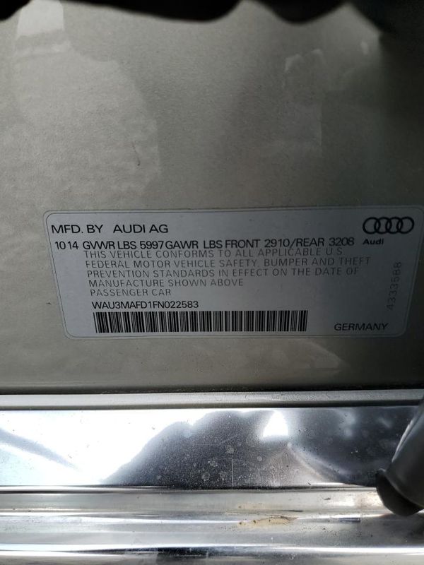 2015 AUDI A8 L