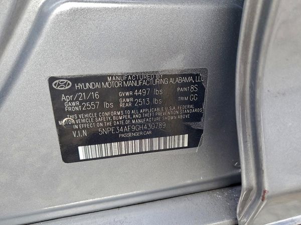 2016 HYUNDAI SONATA