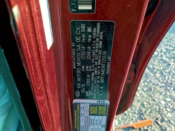 2019 KIA FORTE FE/LX/LXS