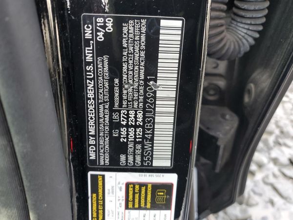 2018 MERCEDES-BENZ C