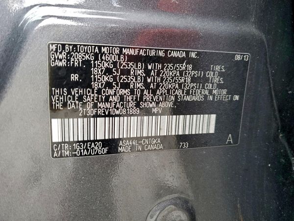 2013 TOYOTA RAV4 High