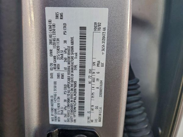 2020 FORD F150