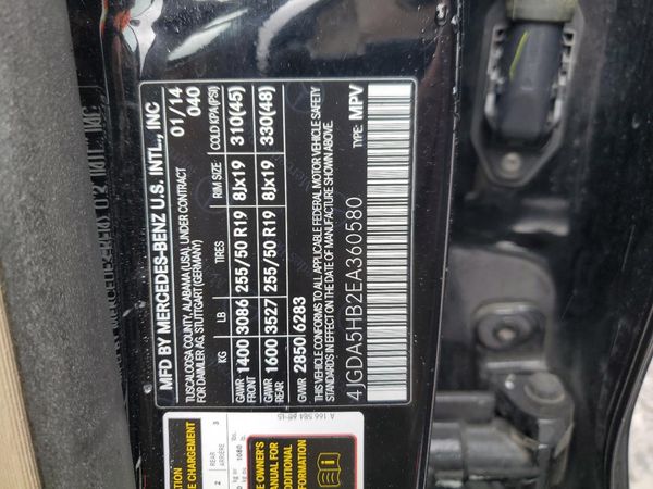 2014 MERCEDES-BENZ ML ML350 4-MATIC