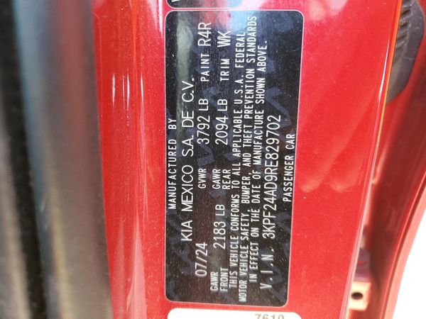 2024 KIA FORTE LX, LXS