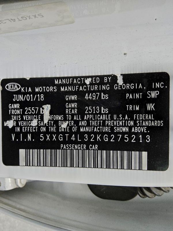 2019 KIA OPTIMA LX, S