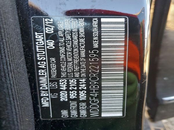 2012 MERCEDES-BENZ C