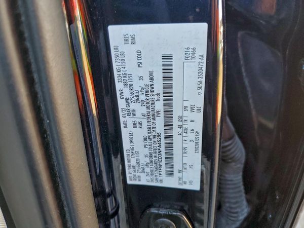 2022 FORD F150 SuperCrew