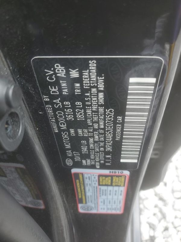 2018 KIA RIO LX, S
