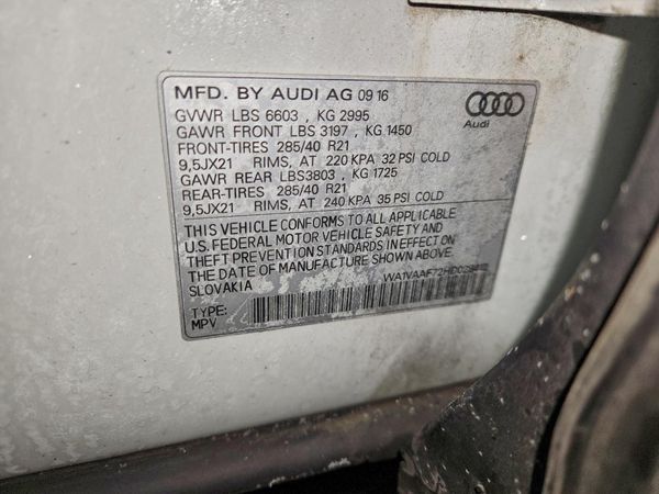 2017 AUDI Q7 quattro Prestige