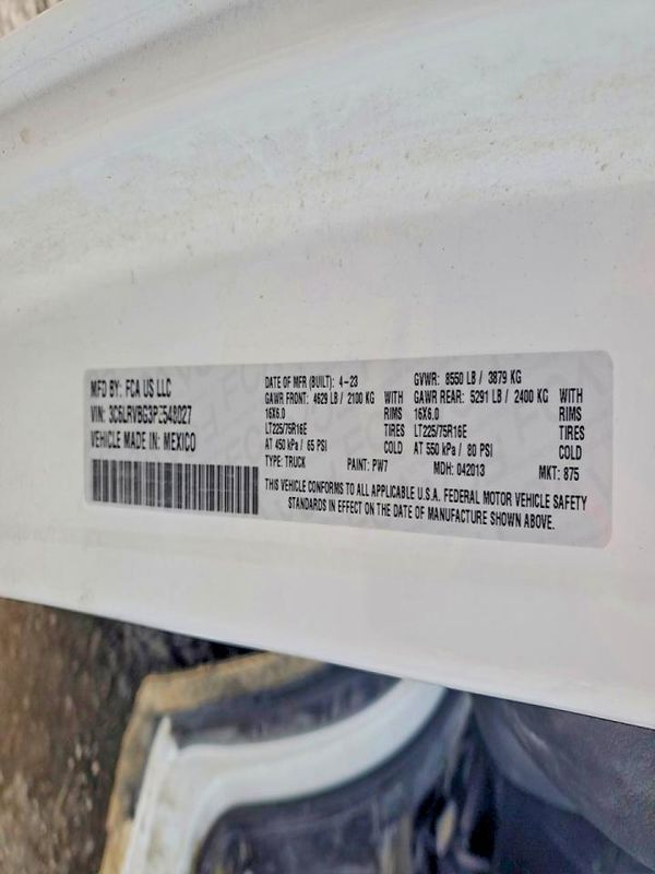 2023 RAM PROMASTER 1500