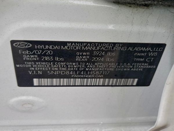 2020 HYUNDAI ELANTRA