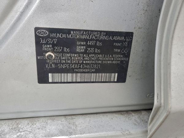 2018 HYUNDAI SONATA