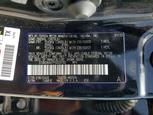 2023 TOYOTA HIGHLANDER