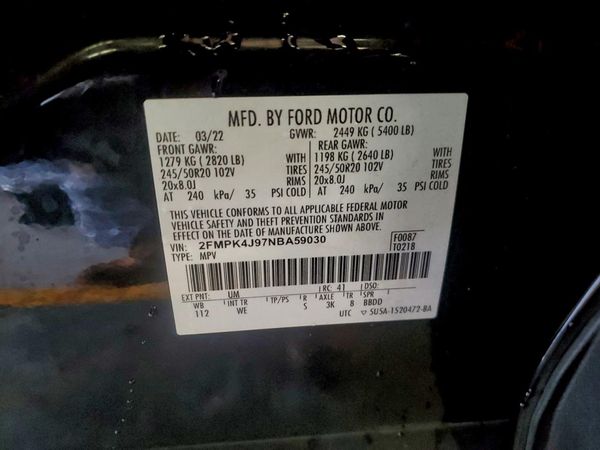 2022 FORD EDGE