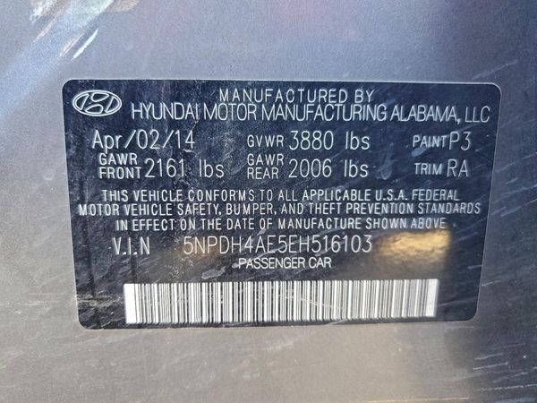 2014 HYUNDAI ELANTRA GLS(Middle)