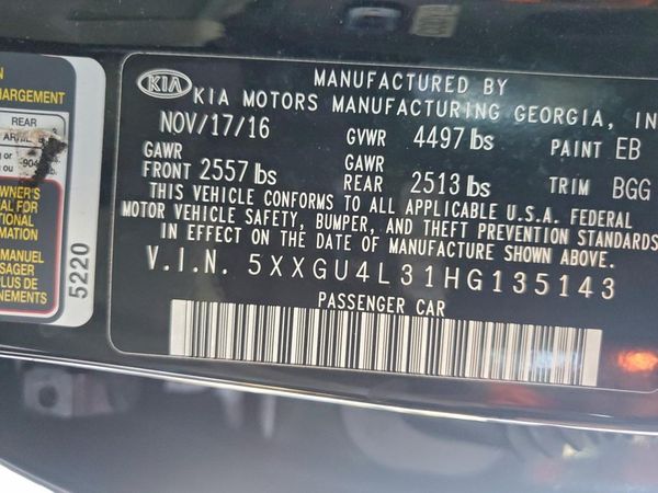 2017 KIA OPTIMA