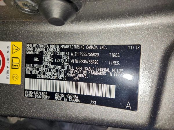 2019 LEXUS RX 350 Standard