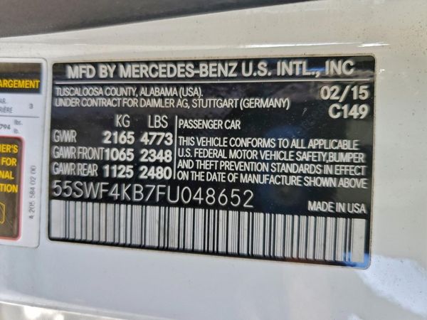 2015 MERCEDES-BENZ C