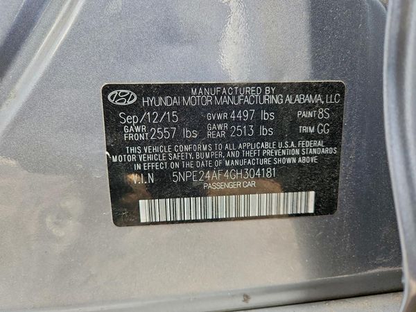 2016 HYUNDAI SONATA