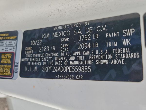 2023 KIA FORTE LX, LXS