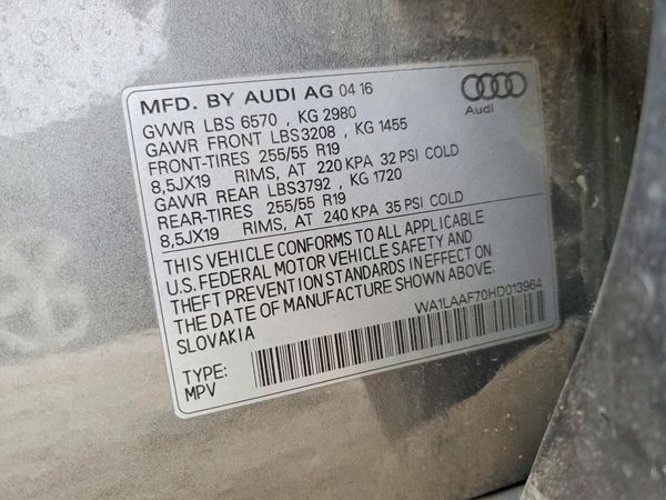 2017 AUDI Q7