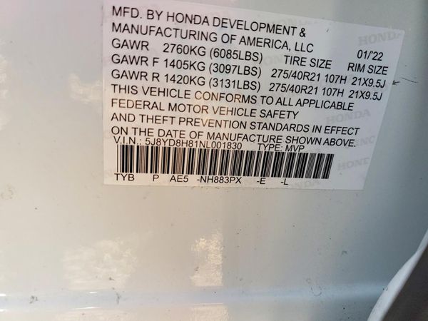 2022 ACURA MDX