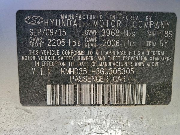 2016 HYUNDAI ELANTRA