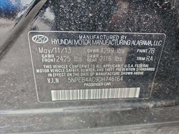 2013 HYUNDAI SONATA GLS/ GLS Popular
