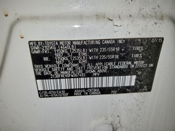 2015 TOYOTA RAV4
