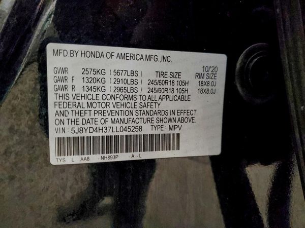 2020 ACURA MDX