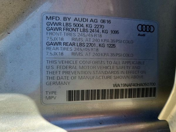 2017 AUDI A4 ALLROAD Prestige