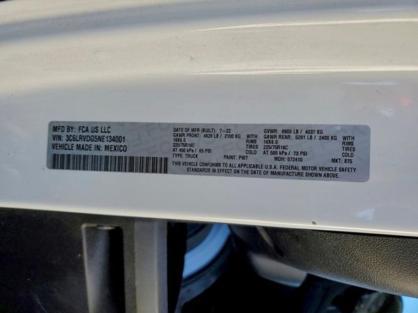 2022 RAM PROMASTER