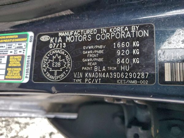 2013 KIA RIO EX / SX