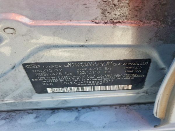 2013 HYUNDAI SONATA