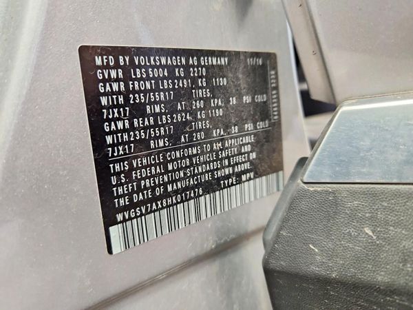 2017 VOLKSWAGEN TIGUAN