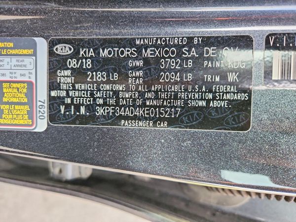 2019 KIA FORTE