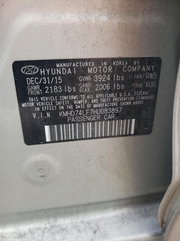 2017 HYUNDAI ELANTRA SE Base — VINS