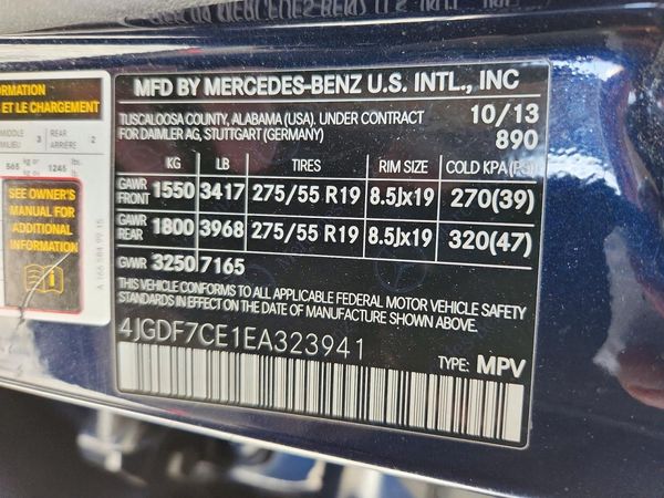 2014 MERCEDES-BENZ GL GL450 4MATIC
