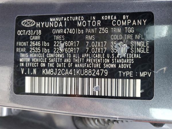 2019 HYUNDAI TUCSON