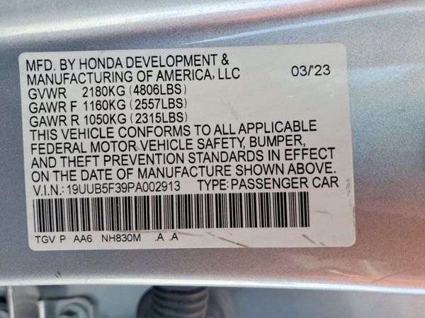 2023 ACURA TLX — VINS