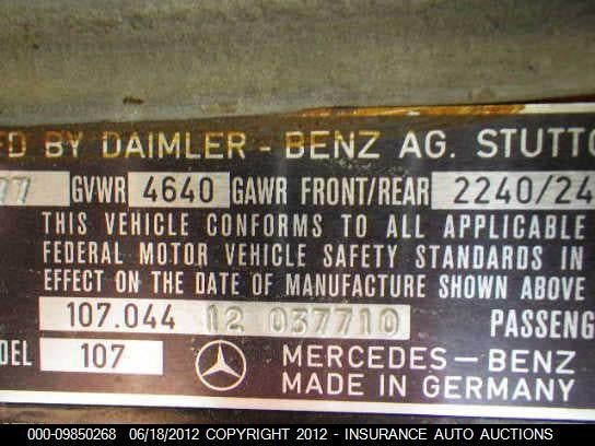 1977 MERCEDES-BENZ 450SL